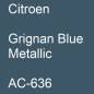 Preview: Citroen, Grignan Blue Metallic, AC-636.